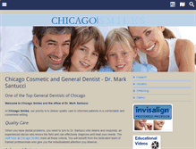 Tablet Screenshot of cosmeticdentistryofchicago.com